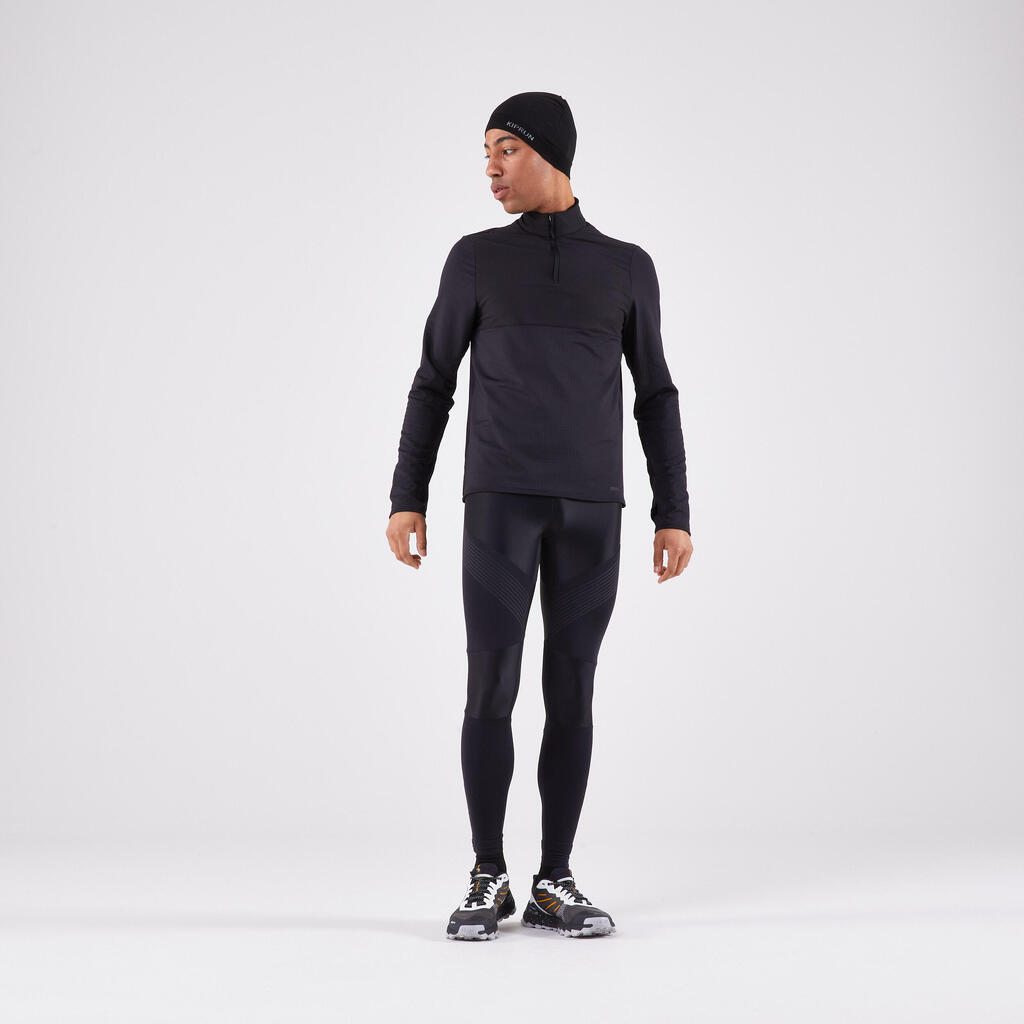 Bonnet running seamless Homme Femme - KIPRUN noir